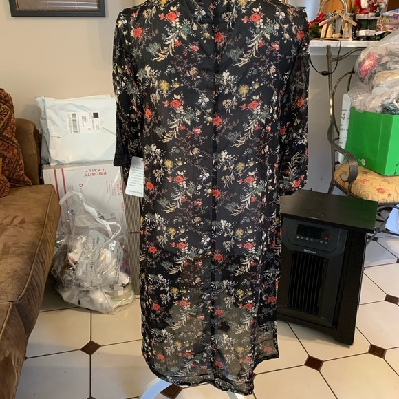 NWT Sam Edelman Floral Lace Robe - Picture 4 of 8